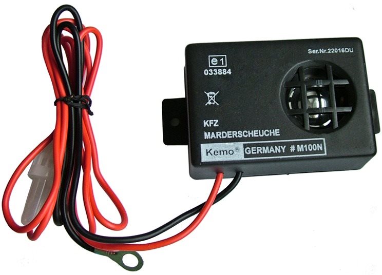 KEMO M100N Ultrahangos nyest és menyétriasztó autóhoz, 12V