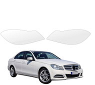 smartSPOT Clear Protective Film for Headlights for Mercedes Benz C Class W204 Saloon (2011-2014) - Car Paint Protection Film