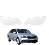 smartSPOT Clear Protective Headlight Film for Skoda Superb II Facelift (2013–2015) - Car Paint Protection Film