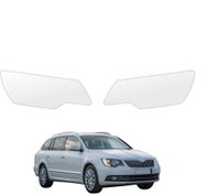 smartSPOT Clear Protective Film for Headlights for Skoda Superb II Combi Facelift (2013–2015) - Car Paint Protection Film