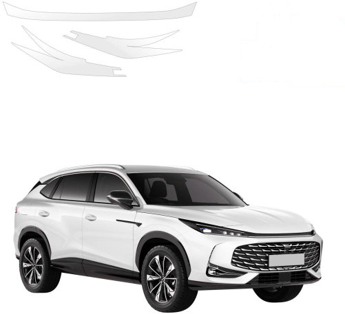smartSPOT Clear Protective Film for Headlights for MG HS (model year 2024–2026) - Car Paint Protection Film - Main image