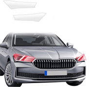 smartSPOT Clear Protective Film for Headlights for Skoda Superb IV Liftback (2024–2026) - Car Paint Protection Film