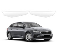 smartSPOT Clear Protective Film for Front Headlights for Skoda Scala (2023–2026) - Car Paint Protection Film