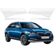 smartSPOT Clear Protective Film for Front Headlights for Skoda Superb 3 Combi (2019–2023) - Car Paint Protection Film