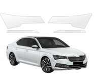 smartSPOT clear protective film for front lights for Skoda Superb III Liftback (2019–2023) - Car Paint Protection Film