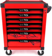 Sixtol Mechanic Trolley Kevin Red, 7 Drawers - Tool trolley