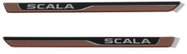 Škoda Auto decorative 3D sill foils Scala - Car Door Sill Protectors