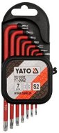 YATO kľúče TORX s otvorom 7 ks - Sada