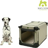 Maelson Soft Kennel L 82×59×59 cm black/beige - Dog Carriers