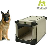 Maelson Soft Kennel XXL 105×72×81 cm black/beige - Dog Carriers