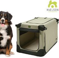 Maelson Crate Soft Kennel XXXL 120×77×86 cm black/beige - Dog Carriers