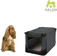 Dog Carriers Maelson Soft Kennel M 72×51×51 cm black/anthracite - Přepravka pro psa