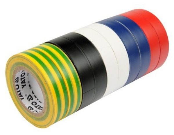Yatom Szigetelőszalag 19 x 0,13 mm x 20 m színes 10 db