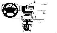 Brodit ProClip Montageplattform für Škoda Octavia I 99-06 - Handyhalterung