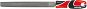 YATO zámočnícky polguľatý stredne hrubý 250 mm - Pilník