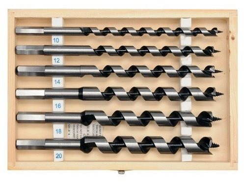 YATO Auger fafúrószár készlet, 10,12,14,16,18,20, hossz 230 mm
