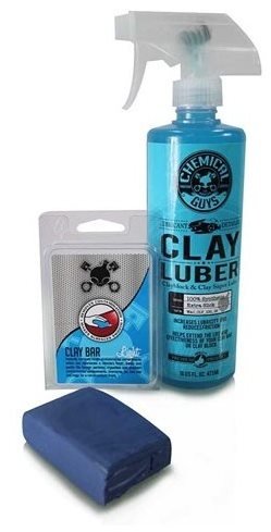 Chemical Guys Clay Bar & Luber Synthetic Lubricant Kit, Light Duty - Car  Cosmetics Set