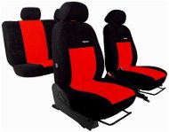 SIXTOL ELEGANCE ALCANTARA black-red - Car Seat Covers