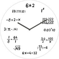 POSTERSHOP VM13AV032 Mathematics - Wall Clock