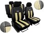 SIXTOL leather with alcantara GT beige - Car Seat Covers
