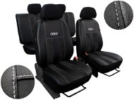 SIXTOL leather with alcantara GT black - Car Seat Covers