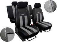 SIXTOL Skoda Yeti, front seats, GT LEATHER light grey - Car Seat Covers