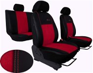 SIXTOL Volkswagen VW Crafter, 3-seater, table, ELEGANCE ALCANTARA, red - Car Seat Covers