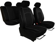 SIXTOL Skoda Rapid, Leather, without rear armrest, black - Car Seat Covers