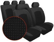SIXTOL Ford Focus II, 5-door, without rear seat armrest, since 2004, Dynamic velur black - Car Seat Covers
