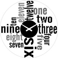 Designer glass wall clock VM14A6026 - Clock