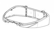 SHAD Side bumper for SH58X/SH59X - Spare Part