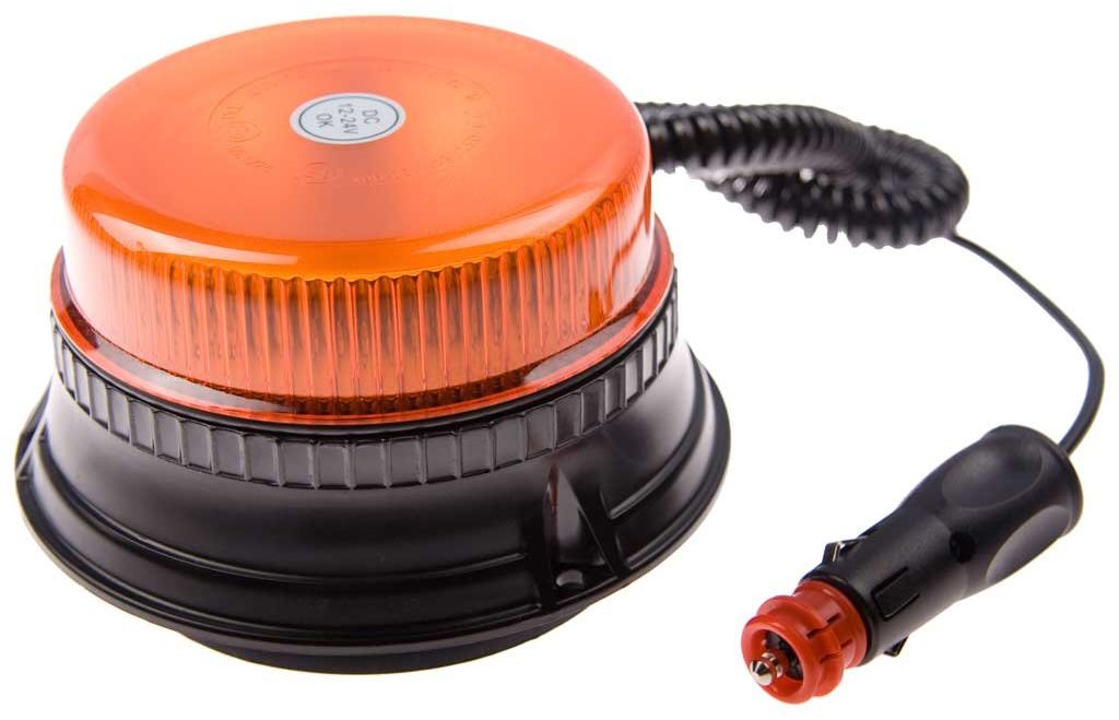 VAPOL LED villogó, narancsszín, 36 W, 12 LED, mágneses, 1 funkció