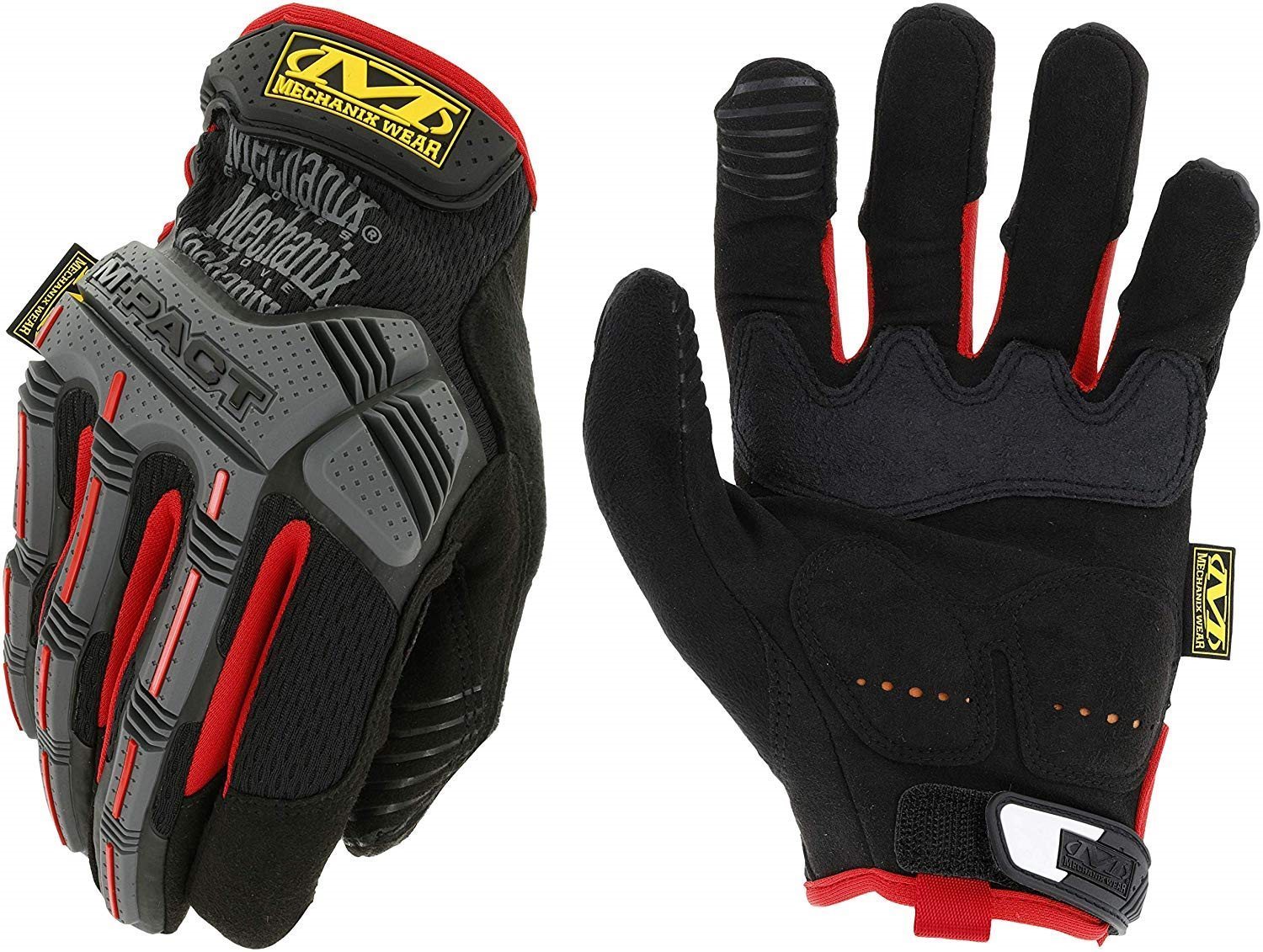 Mechanix M-Pact, fekete-piros, XL