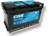 EXIDE START-STOP EFB 80Ah, 12V, EL800 - Autobaterie