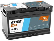 Exide START STOP EFB Car Battery, EL800, 12V - 80Ah - UAMK In-Car Installation - Car Battery