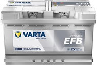 VARTA N80 Car Battery - 80Ah, 12V, EFB 580 500 080 - UAMK In-Car Installation - Car Battery