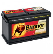 Car Battery BANNER Running Bull AGM 80Ah, 800A, 12V, 58001- UAMK In-Car Installation - Car Battery