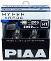 PIAA Hyper Arros 5000K H1 + 120% ragyogó fehér fény, 5000K színhőmérséklet, 2 db - Autóizzó