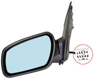 ACI 1863827 Rear View Mirror for Ford FOCUS - Rearview Mirror