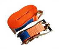 Lashing Strap Set 2'/4t/8m with ratchet and hook - Tie Down Strap