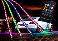 Flexibilné neóny LED Multicolor – súprava s inovovaným diaľkovým ovládaním - LED pás do auta