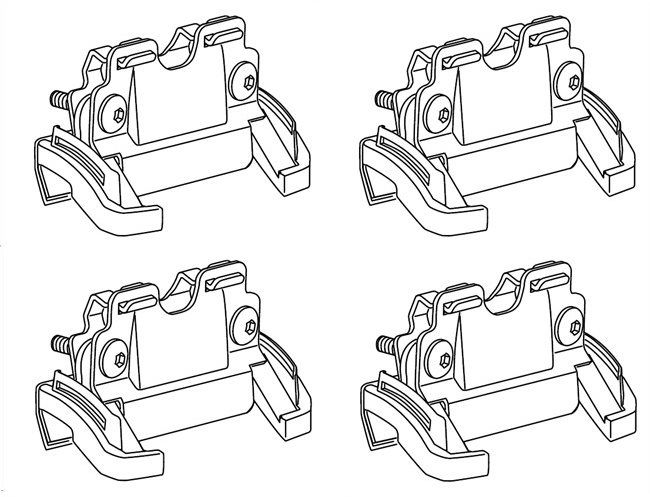 THULE 4063 Rapid System Fixpoint Fitting Kit for 753 Foot Pack