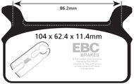 EBC Brake pads FA201 - Motorbike Brake Pads