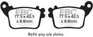 EBC Brake pads FA436 - Motorbike Brake Pads