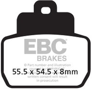 EBC Brake pads SFA425HH - Motorbike Brake Pads