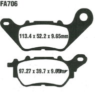 EBC Brake pads SFAC706 - Motorbike Brake Pads