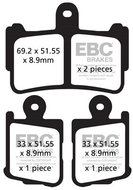 EBC Brake pads FA499/4HH - Motorbike Brake Pads