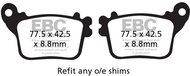 EBC Brake pads FA436HH - Motorbike Brake Pads