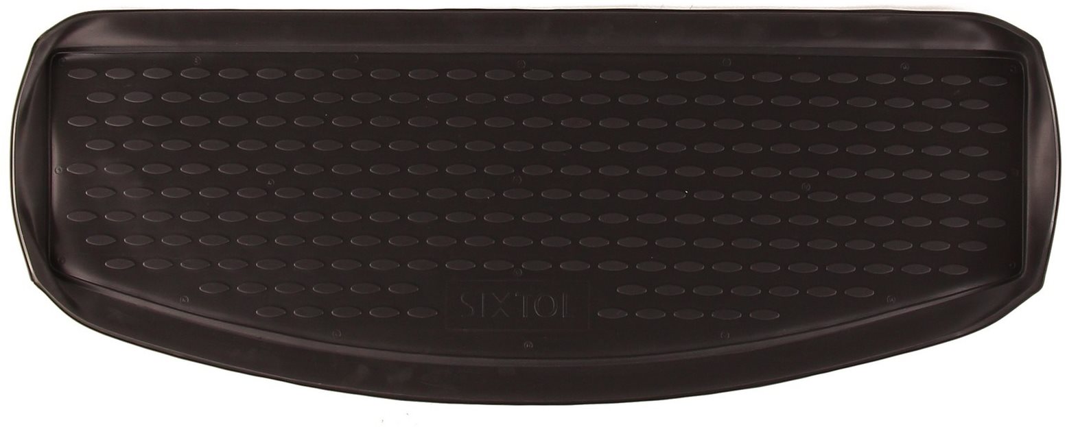 SIXTOL Rubber Boot Liner for VOLKSWAGEN Touran (I) (II), 2003-2015, mv, short variant, 7 seats