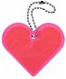 Reflective Heart Pendant - Pink - Charm